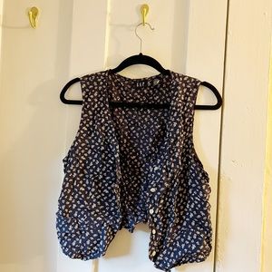 Vintage 90s ditsy floral vest
